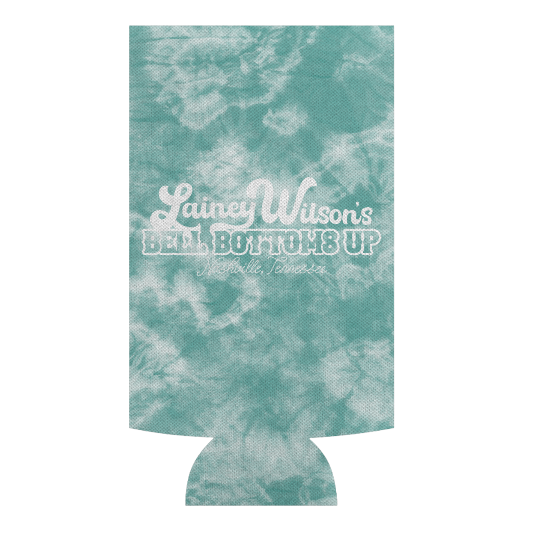 Lainey Wilson Teal Tie Dye Koozie