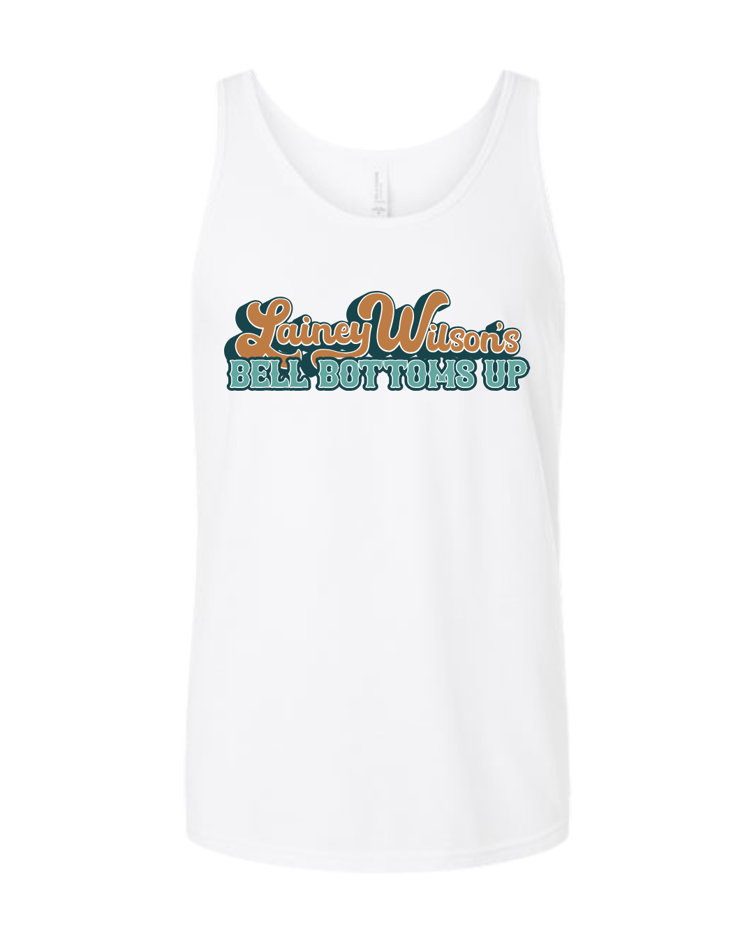Lainey Wilson White Logo Full Length Tank