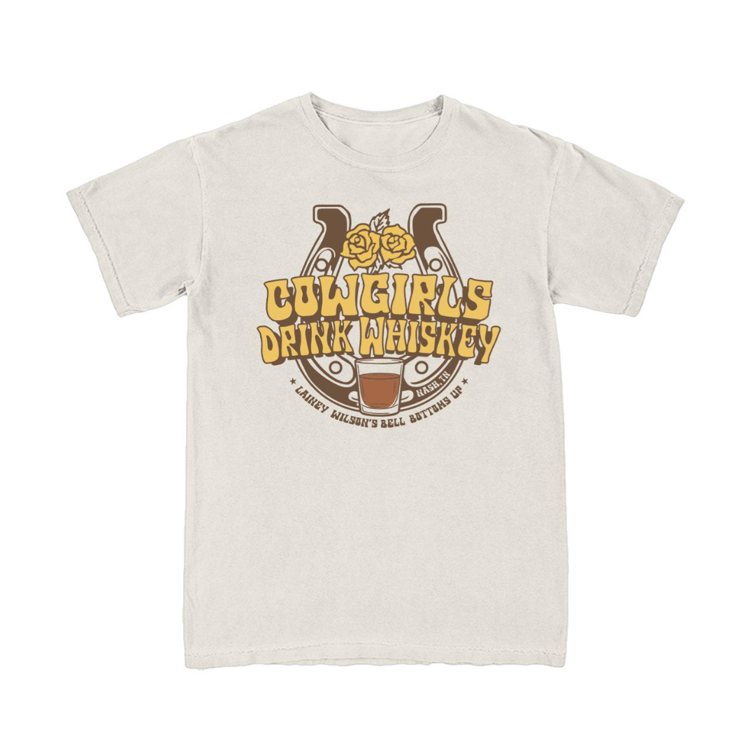 Lainey Wilson Cowgirls Drink Whiskey Tee