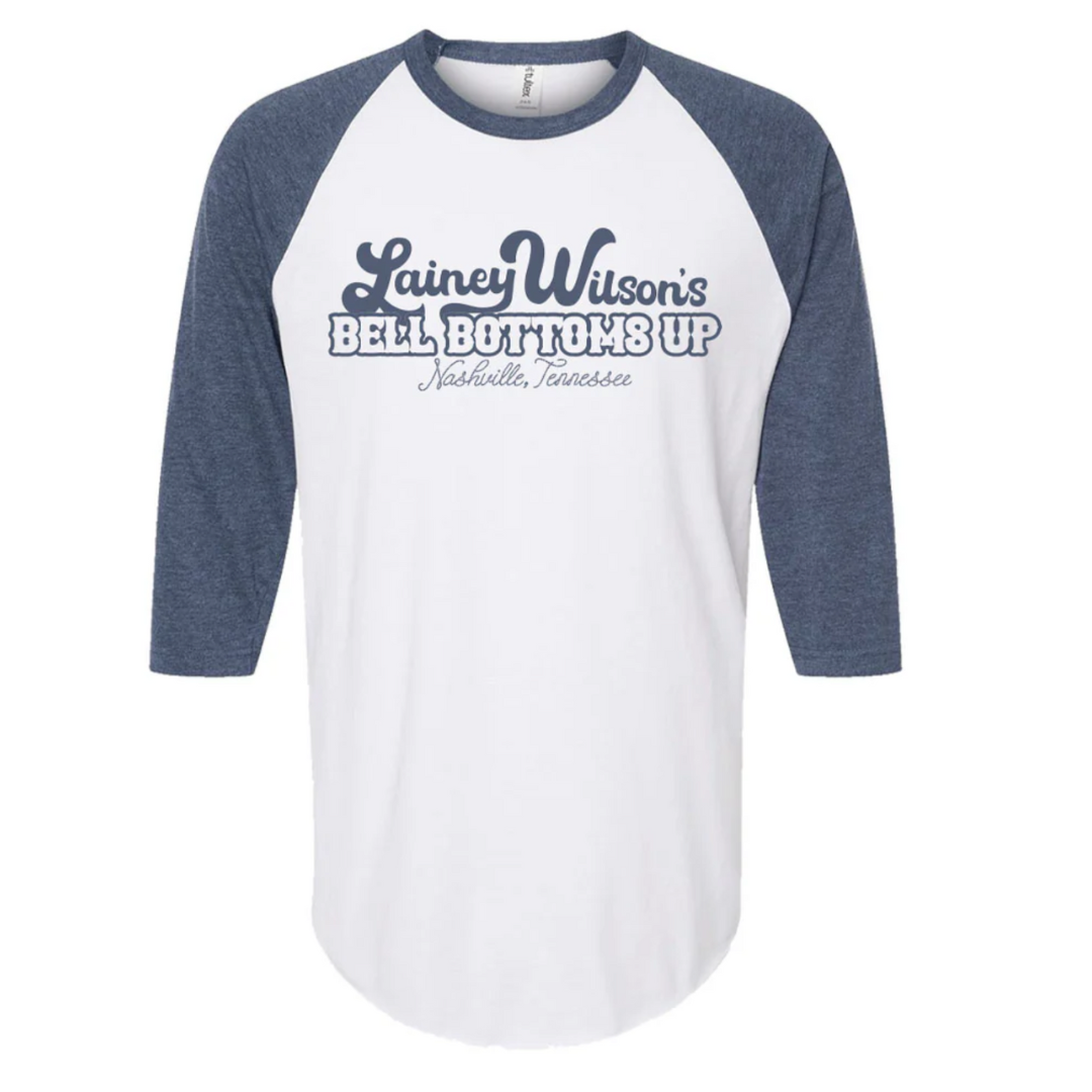 Lainey Wilson Denim Logo Baseball Tee