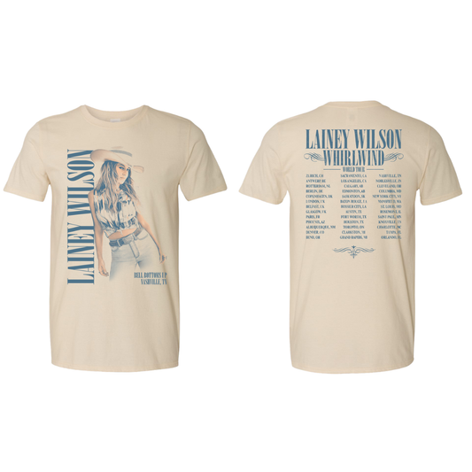 AM- Lainey Wilson Whirlwind Tour Date Tee